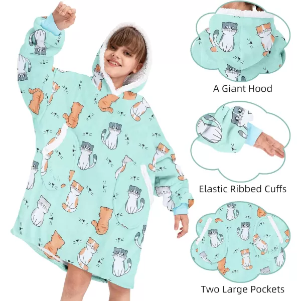 Zando Blanket Hoodie 2024 Wearable Blanket Kids and Adult Gift Comfy Blanket Hoodie Oversized Sweatshirt Sherpa Fleece