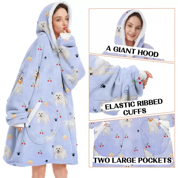 Zando Blanket Hoodie 2024 Wearable Blanket Kids and Adult Gift Comfy Blanket Hoodie Oversized Sweatshirt Sherpa Fleece