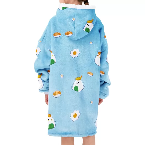 Zando Blanket Hoodie 2024 Wearable Blanket Kids and Adult Gift Comfy Blanket Hoodie Oversized Sweatshirt Sherpa Fleece