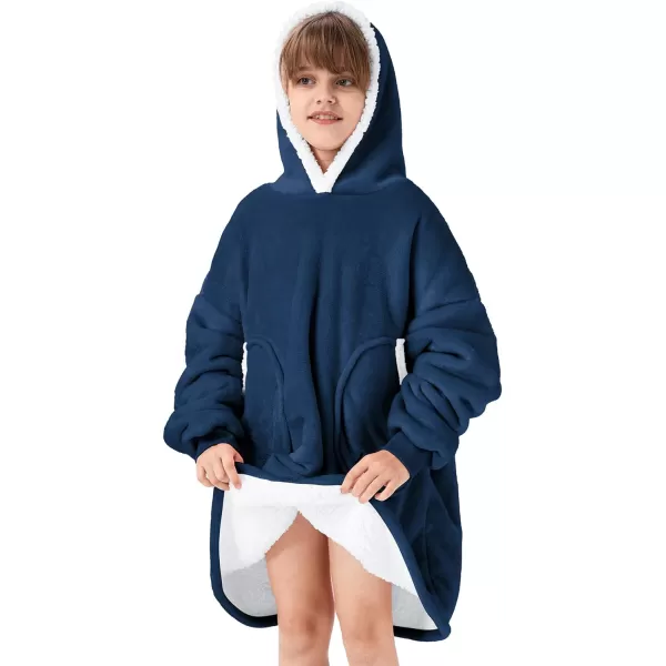 Zando Blanket Hoodie 2024 Wearable Blanket Kids and Adult Gift Comfy Blanket Hoodie Oversized Sweatshirt Sherpa Fleece