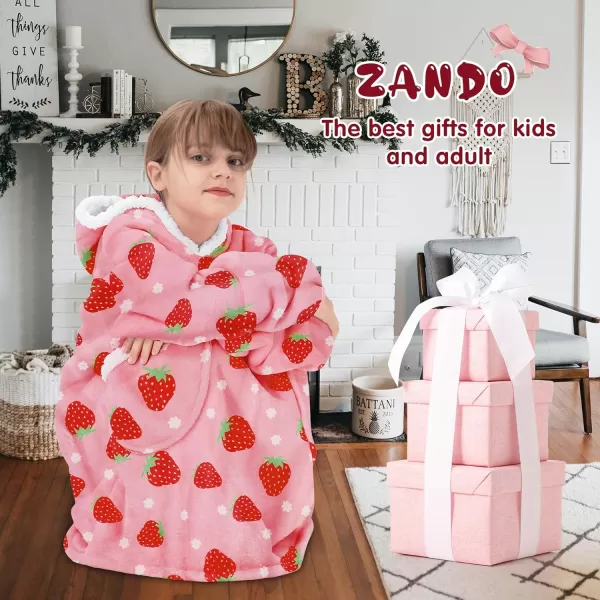 Zando Blanket Hoodie 2024 Wearable Blanket Kids and Adult Gift Comfy Blanket Hoodie Oversized Sweatshirt Sherpa Fleece