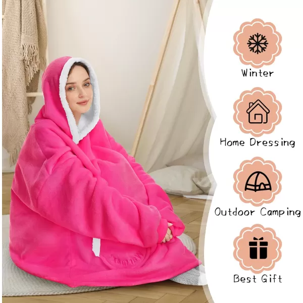 Zando Blanket Hoodie 2024 Wearable Blanket Kids and Adult Gift Comfy Blanket Hoodie Oversized Sweatshirt Sherpa Fleece