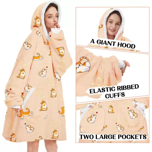 Zando Blanket Hoodie 2024 Wearable Blanket Kids and Adult Gift Comfy Blanket Hoodie Oversized Sweatshirt Sherpa Fleece