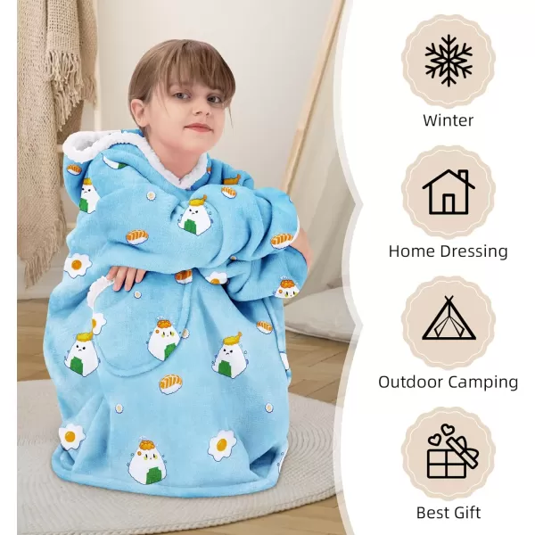 Zando Blanket Hoodie 2024 Wearable Blanket Kids and Adult Gift Comfy Blanket Hoodie Oversized Sweatshirt Sherpa Fleece