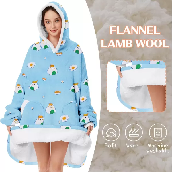 Zando Blanket Hoodie 2024 Wearable Blanket Kids and Adult Gift Comfy Blanket Hoodie Oversized Sweatshirt Sherpa Fleece