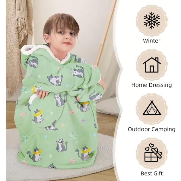 Zando Blanket Hoodie 2024 Wearable Blanket Kids and Adult Gift Comfy Blanket Hoodie Oversized Sweatshirt Sherpa Fleece