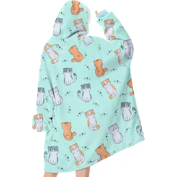 Zando Blanket Hoodie 2024 Wearable Blanket Kids and Adult Gift Comfy Blanket Hoodie Oversized Sweatshirt Sherpa Fleece