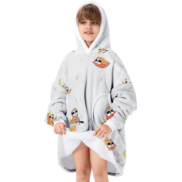 Zando Blanket Hoodie 2024 Wearable Blanket Kids and Adult Gift Comfy Blanket Hoodie Oversized Sweatshirt Sherpa Fleece