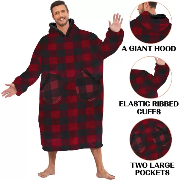 Zando Blanket Hoodie 2024 Wearable Blanket Kids and Adult Gift Comfy Blanket Hoodie Oversized Sweatshirt Sherpa Fleece