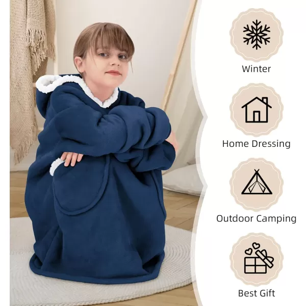 Zando Blanket Hoodie 2024 Wearable Blanket Kids and Adult Gift Comfy Blanket Hoodie Oversized Sweatshirt Sherpa Fleece