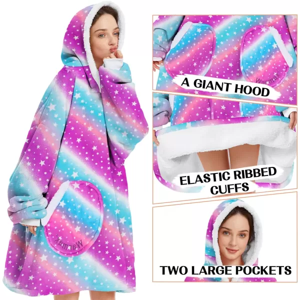 Zando Blanket Hoodie 2024 Wearable Blanket Kids and Adult Gift Comfy Blanket Hoodie Oversized Sweatshirt Sherpa Fleece