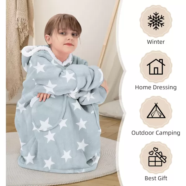 Zando Blanket Hoodie 2024 Wearable Blanket Kids and Adult Gift Comfy Blanket Hoodie Oversized Sweatshirt Sherpa Fleece