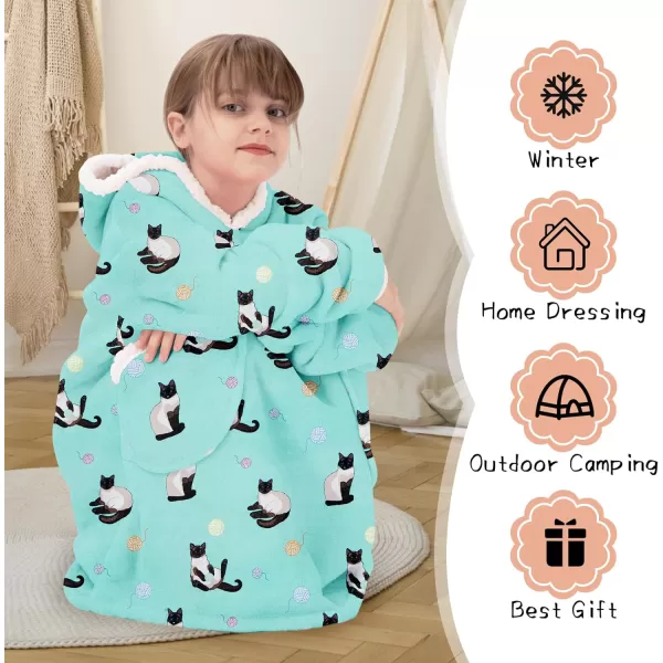Zando Blanket Hoodie 2024 Wearable Blanket Kids and Adult Gift Comfy Blanket Hoodie Oversized Sweatshirt Sherpa Fleece