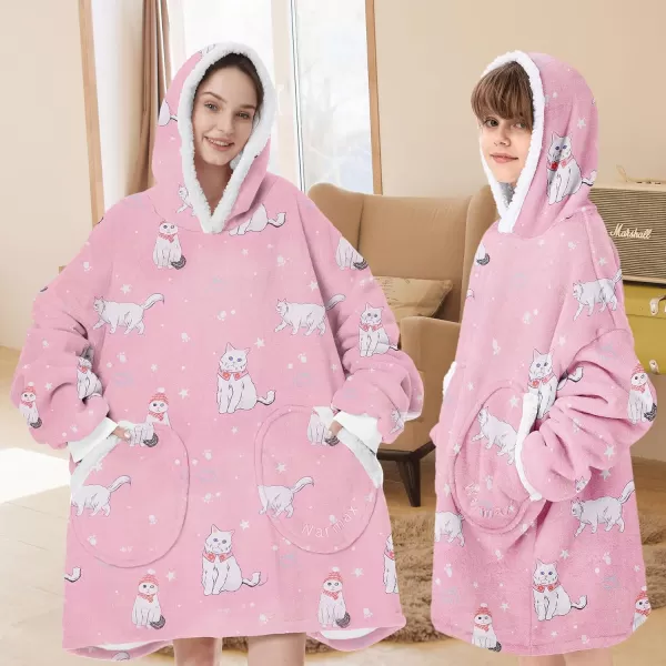 Zando Blanket Hoodie 2024 Wearable Blanket Kids and Adult Gift Comfy Blanket Hoodie Oversized Sweatshirt Sherpa Fleece