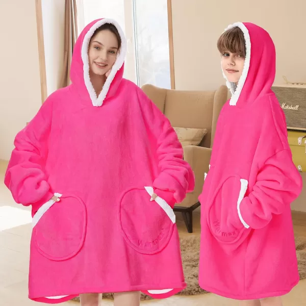 Zando Blanket Hoodie 2024 Wearable Blanket Kids and Adult Gift Comfy Blanket Hoodie Oversized Sweatshirt Sherpa Fleece