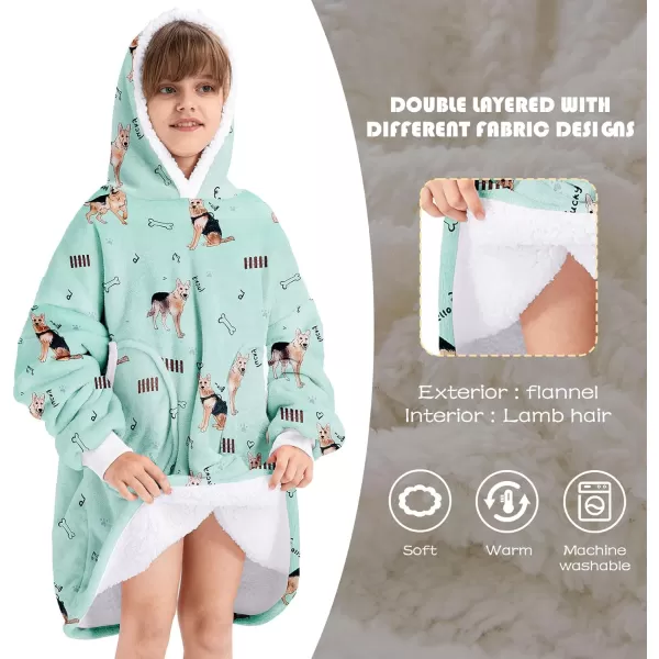 Zando Blanket Hoodie 2024 Wearable Blanket Kids and Adult Gift Comfy Blanket Hoodie Oversized Sweatshirt Sherpa Fleece