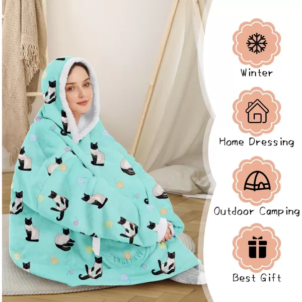 Zando Blanket Hoodie 2024 Wearable Blanket Kids and Adult Gift Comfy Blanket Hoodie Oversized Sweatshirt Sherpa Fleece