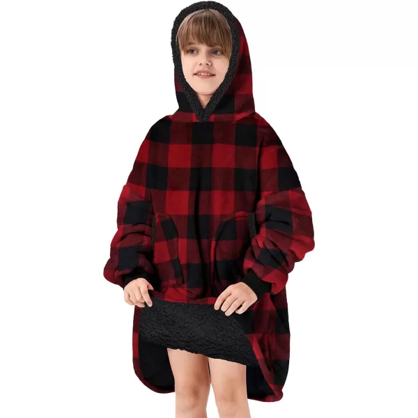 Zando Blanket Hoodie 2024 Wearable Blanket Kids and Adult Gift Comfy Blanket Hoodie Oversized Sweatshirt Sherpa Fleece