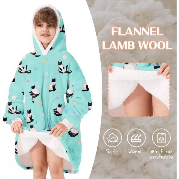 Zando Blanket Hoodie 2024 Wearable Blanket Kids and Adult Gift Comfy Blanket Hoodie Oversized Sweatshirt Sherpa Fleece