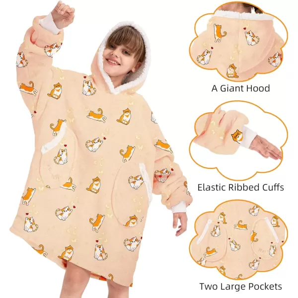 Zando Blanket Hoodie 2024 Wearable Blanket Kids and Adult Gift Comfy Blanket Hoodie Oversized Sweatshirt Sherpa Fleece