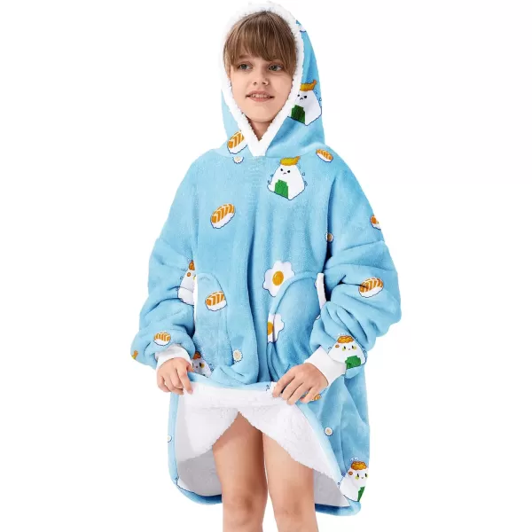 Zando Blanket Hoodie 2024 Wearable Blanket Kids and Adult Gift Comfy Blanket Hoodie Oversized Sweatshirt Sherpa Fleece