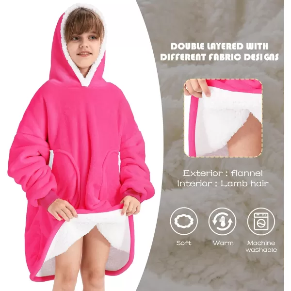 Zando Blanket Hoodie 2024 Wearable Blanket Kids and Adult Gift Comfy Blanket Hoodie Oversized Sweatshirt Sherpa Fleece