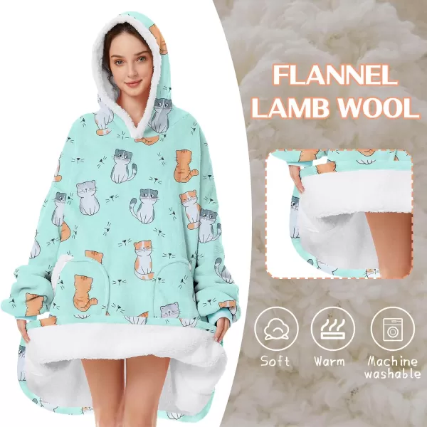 Zando Blanket Hoodie 2024 Wearable Blanket Kids and Adult Gift Comfy Blanket Hoodie Oversized Sweatshirt Sherpa Fleece