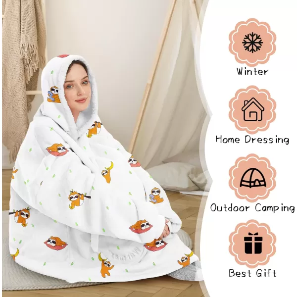 Zando Blanket Hoodie 2024 Wearable Blanket Kids and Adult Gift Comfy Blanket Hoodie Oversized Sweatshirt Sherpa Fleece