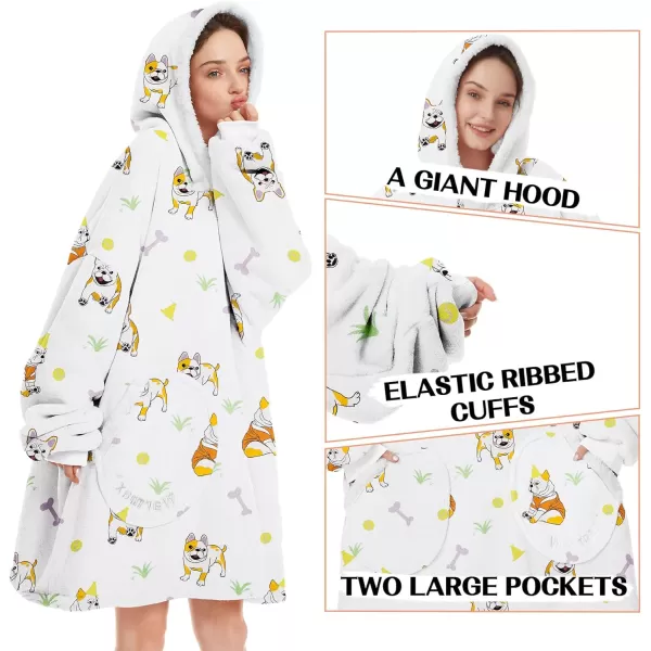 Zando Blanket Hoodie 2024 Wearable Blanket Kids and Adult Gift Comfy Blanket Hoodie Oversized Sweatshirt Sherpa Fleece