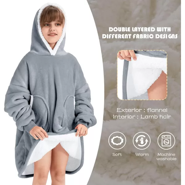 Zando Blanket Hoodie 2024 Wearable Blanket Kids and Adult Gift Comfy Blanket Hoodie Oversized Sweatshirt Sherpa Fleece