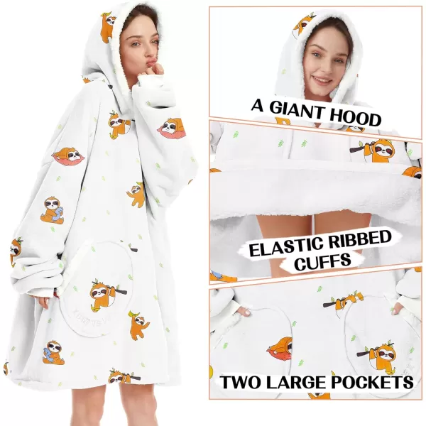 Zando Blanket Hoodie 2024 Wearable Blanket Kids and Adult Gift Comfy Blanket Hoodie Oversized Sweatshirt Sherpa Fleece