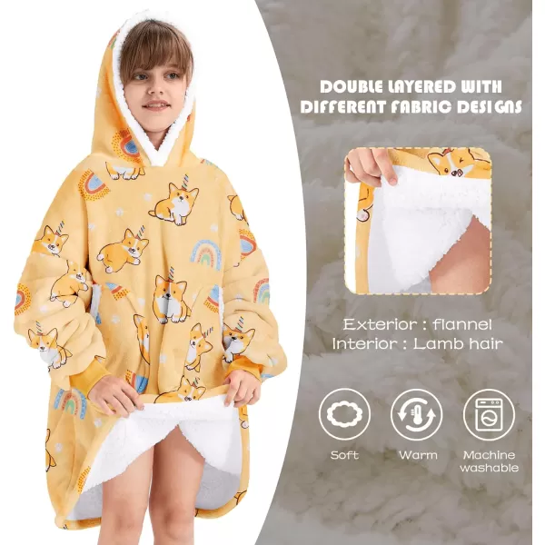Zando Blanket Hoodie 2024 Wearable Blanket Kids and Adult Gift Comfy Blanket Hoodie Oversized Sweatshirt Sherpa Fleece