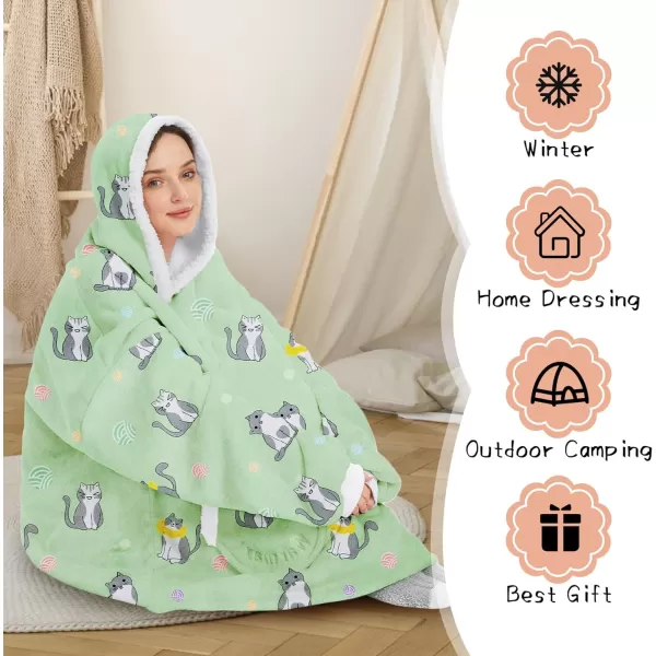 Zando Blanket Hoodie 2024 Wearable Blanket Kids and Adult Gift Comfy Blanket Hoodie Oversized Sweatshirt Sherpa Fleece