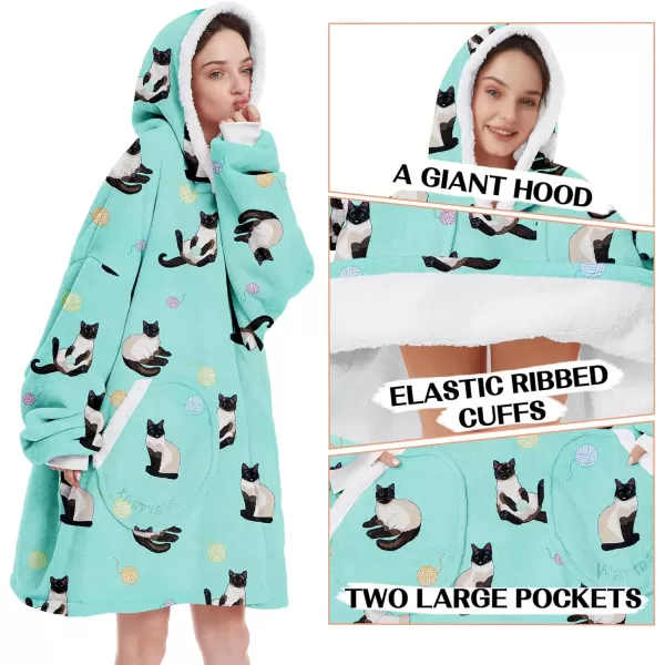 Zando Blanket Hoodie 2024 Wearable Blanket Kids and Adult Gift Comfy Blanket Hoodie Oversized Sweatshirt Sherpa Fleece