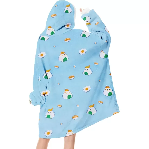 Zando Blanket Hoodie 2024 Wearable Blanket Kids and Adult Gift Comfy Blanket Hoodie Oversized Sweatshirt Sherpa Fleece