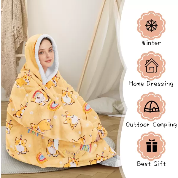 Zando Blanket Hoodie 2024 Wearable Blanket Kids and Adult Gift Comfy Blanket Hoodie Oversized Sweatshirt Sherpa Fleece