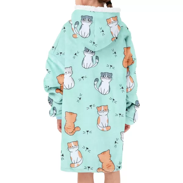 Zando Blanket Hoodie 2024 Wearable Blanket Kids and Adult Gift Comfy Blanket Hoodie Oversized Sweatshirt Sherpa Fleece