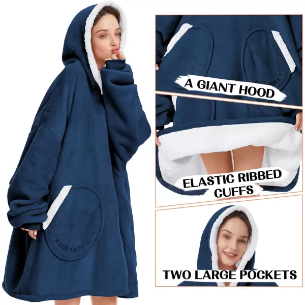 Zando Blanket Hoodie 2024 Wearable Blanket Kids and Adult Gift Comfy Blanket Hoodie Oversized Sweatshirt Sherpa Fleece