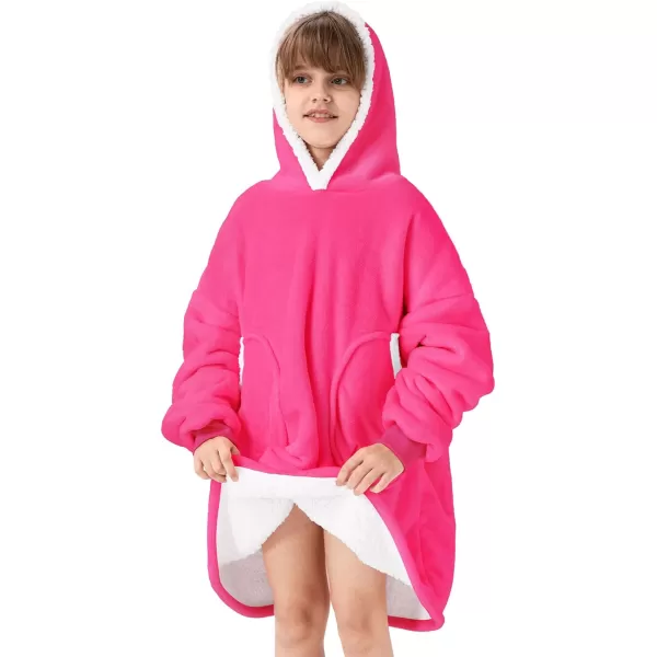 Zando Blanket Hoodie 2024 Wearable Blanket Kids and Adult Gift Comfy Blanket Hoodie Oversized Sweatshirt Sherpa Fleece