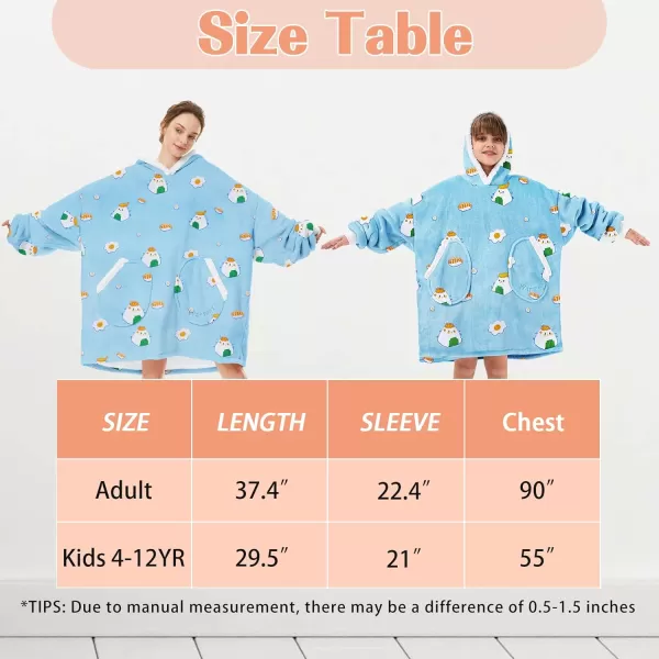 Zando Blanket Hoodie 2024 Wearable Blanket Kids and Adult Gift Comfy Blanket Hoodie Oversized Sweatshirt Sherpa Fleece