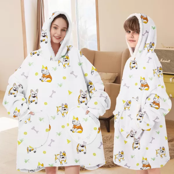 Zando Blanket Hoodie 2024 Wearable Blanket Kids and Adult Gift Comfy Blanket Hoodie Oversized Sweatshirt Sherpa Fleece