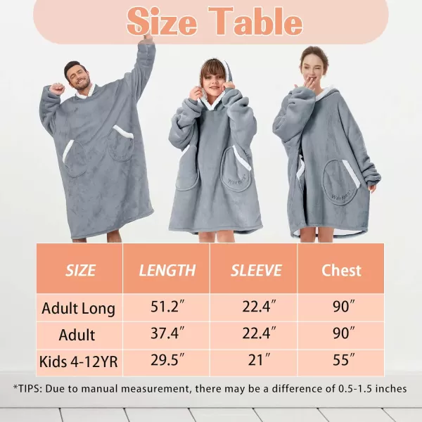Zando Blanket Hoodie 2024 Wearable Blanket Kids and Adult Gift Comfy Blanket Hoodie Oversized Sweatshirt Sherpa Fleece