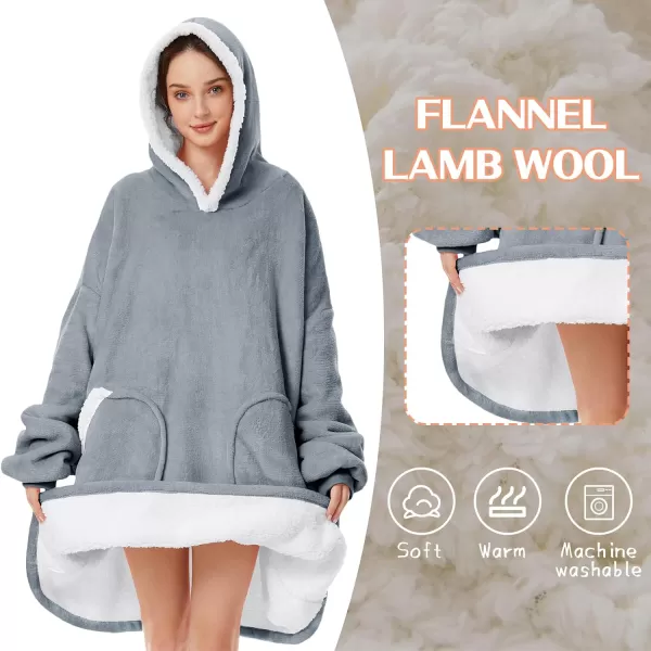Zando Blanket Hoodie 2024 Wearable Blanket Kids and Adult Gift Comfy Blanket Hoodie Oversized Sweatshirt Sherpa Fleece