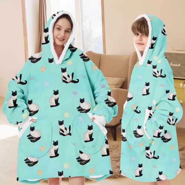 Zando Blanket Hoodie 2024 Wearable Blanket Kids and Adult Gift Comfy Blanket Hoodie Oversized Sweatshirt Sherpa Fleece
