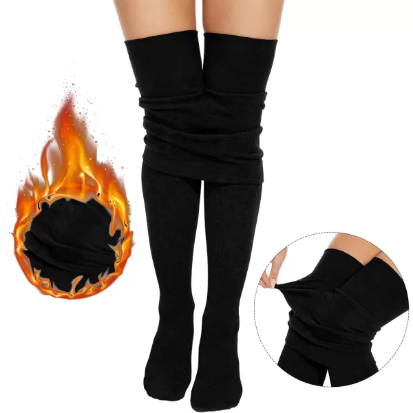 Zando Fleece Lined Tights Winter Warm Soft Tights for Women Opaque High Waist Elastic Leggings Thick Thermal Pantyhose