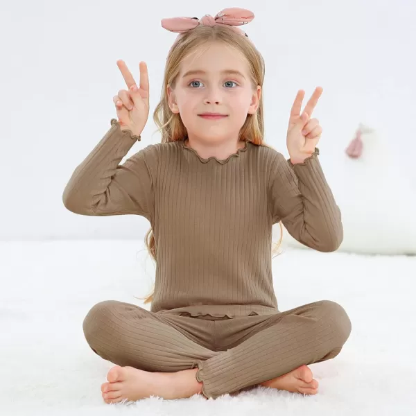 Zando Girls Thermal Underwear Set for Kids Base Layer for Toddler Boys Girls Soft Winter Long Johns Toddler Thermals