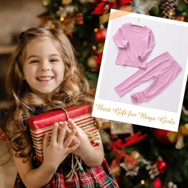 Zando Girls Thermal Underwear Set for Kids Base Layer for Toddler Boys Girls Soft Winter Long Johns Toddler Thermals