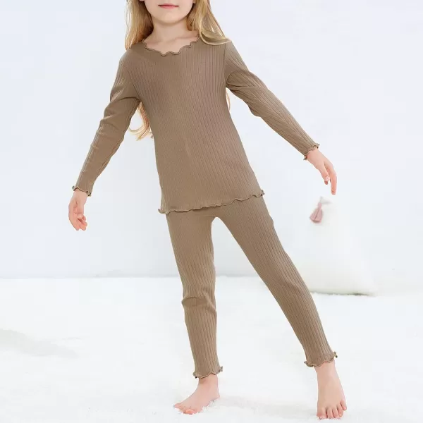 Zando Girls Thermal Underwear Set for Kids Base Layer for Toddler Boys Girls Soft Winter Long Johns Toddler Thermals