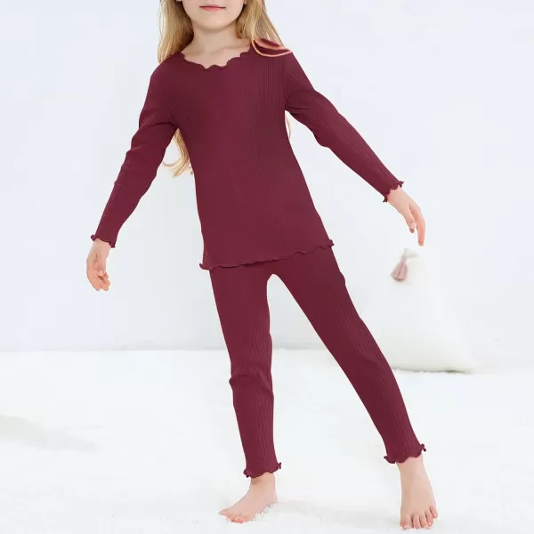 Zando Girls Thermal Underwear Set for Kids Base Layer for Toddler Boys Girls Soft Winter Long Johns Toddler Thermals