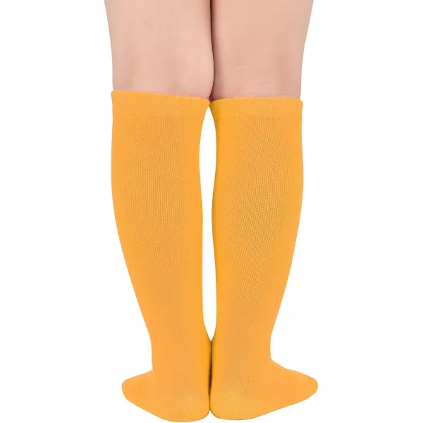 Zando Kids Child Cotton Three Stripes Sport Soccer Team Socks Uniform Tube Cute Knee High Stocking for Boys Girls